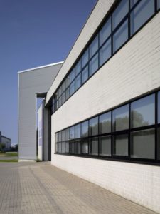 Nieuwbouw uitbreiding kantoren, opslag, labo Bru Textiles, Kontich, laboproject en kantoorgebouw en industriegebouw SVR-ARCHITECTS