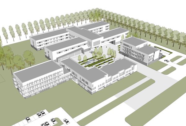 Nieuwbouw WZC, nursing flats en polykliniek Hof Ter Schelde, project gezondheidszorg SVR-ARCHITECTS