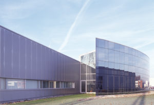 Nieuwbouw drukkerij St.-Luc, Nazareth, industriegebouw SVR-ARCHITECTS