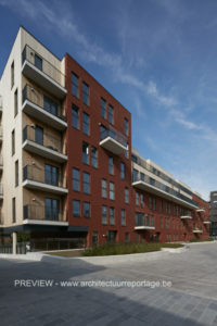 Nieuwbouw residentieel complex Stephenson Mechelen, project huisvesting SVR-ARCHITECTS