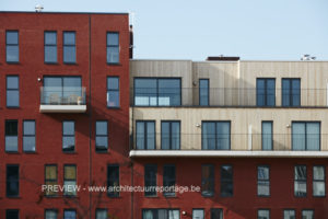 Nieuwbouw residentieel complex Stephenson Mechelen, project huisvesting SVR-ARCHITECTS