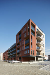 Nieuwbouw residentieel complex Stephenson Mechelen, project huisvesting SVR-ARCHITECTS