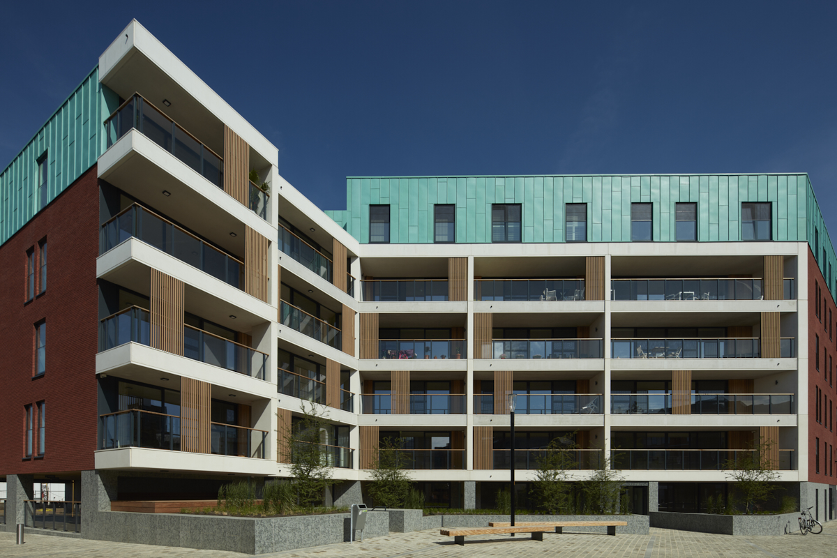 New construction, residential apartments DijleDelta district, project developer Virix, Leuven