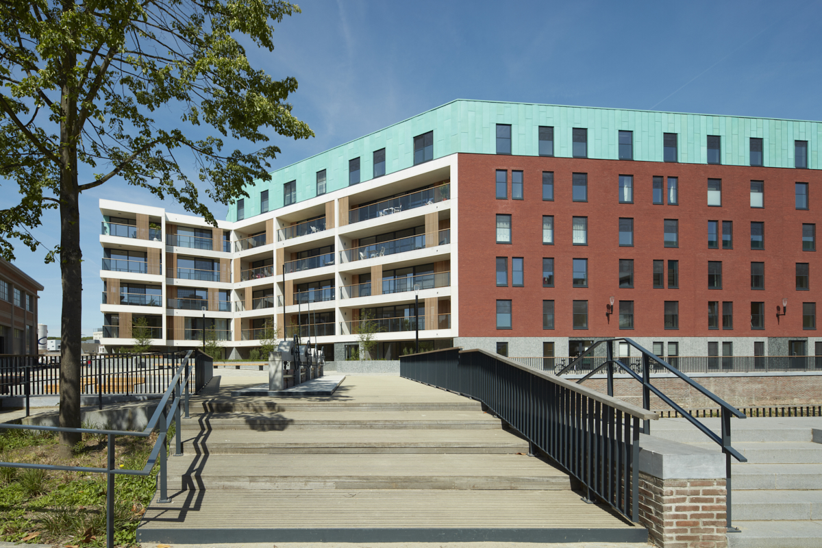 New construction, residential apartments DijleDelta district, project developer Virix, Leuven