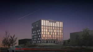 Wedstrijdontwerp VIB HQ en Bio-incubator-9 verdiepingen