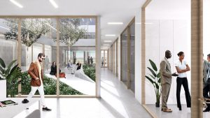 Interieur Wedstrijdontwerp VIB HQ en Bio-incubator