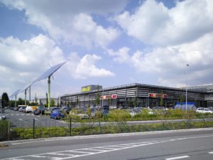 Nieuwbouw Retail park Brico Mediamarkt Wilrijk, Retail project SVR-ARCHITECTS
