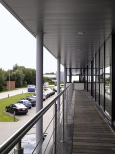 Nieuwbouw uitbreiding kantoren, opslag, labo Bru Textiles, Kontich, laboproject en kantoorgebouw en industriegebouw SVR-ARCHITECTS