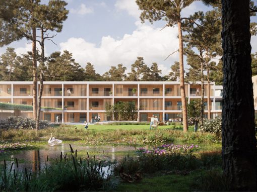 AMATE<br><span style='color:#31495a;font-size:12px;'>Competition design Master plan 2025 residential care center Amate Zandhoven</span>