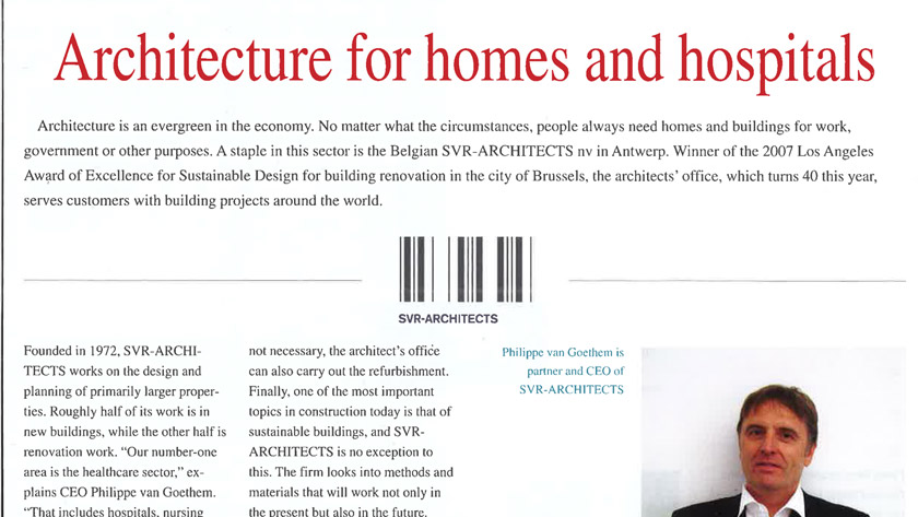 Architecture for homes and hospitals