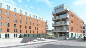 Nieuwbouw residentieel complex Eiland & Feestzaal, Leuven, project huisvesting SVR-ARCHITECTS