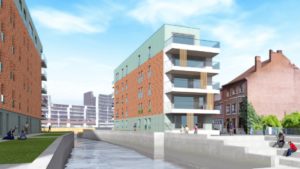 Nieuwbouw residentieel complex Eiland & Feestzaal, Leuven, project huisvesting SVR-ARCHITECTS