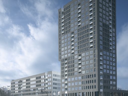 AVENUE BUILDING EN LONDON TOWER<br><span style='color:#31495a;font-size:12px;'>Kantoorgebouw ‘Avenue Building’ en woon- en kantoortoren ‘London Tower’</span>