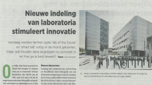 Nieuwe indeling van-laboratoria stimuleert innovatie