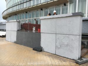 Rénovation piédestal existant / Nouveau escalier façade Ouest