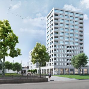 Nieuwbouw residentieel complex Kievit IIB, project huisvesting, Retail project SVR-ARCHITECTS