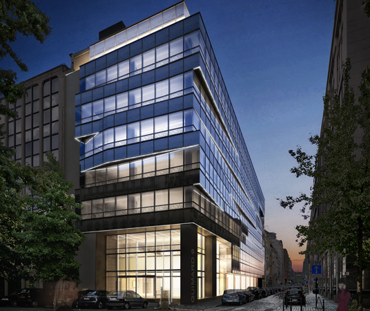 Renovatie kantoorgebouw Guimardstraat 9 Brussel, kantoorgebouw SVR-ARCHITECTS