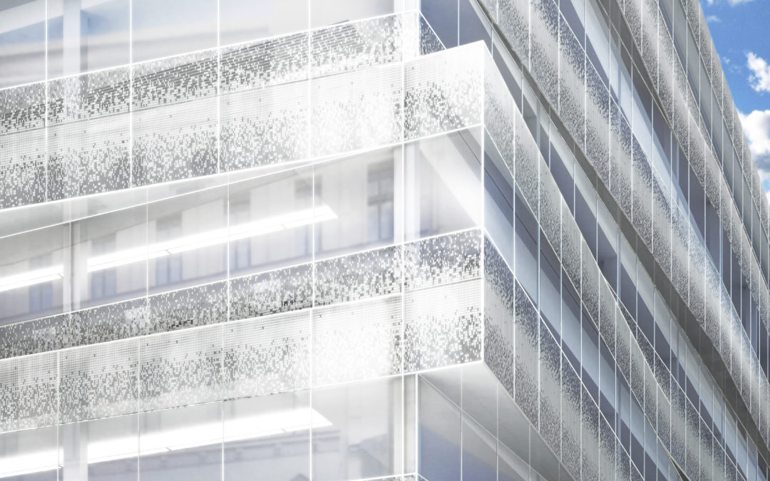 Raamdetail Kantoorgebouw Befimmo Guimard 9, Brussel