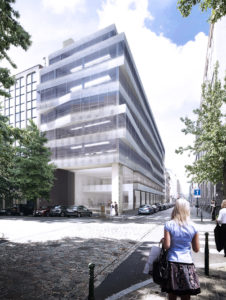 Rendering Kantoorgebouw Befimmo Guimard 9, Brussel