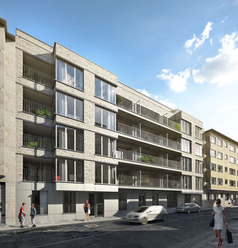 Nieuwbouw residentieel complex P. Benoitstraat, project huisvesting SVR-ARCHITECTS