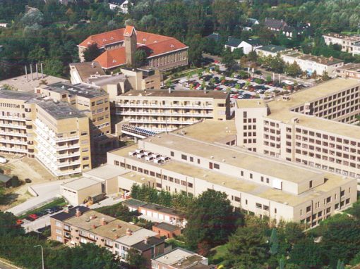 GZA HOSPITALS | CAMPUS SINT-AUGUSTINUS<br><span style='color:#31495a;font-size:12px;'>Overview renovation, restauration and new construction projects 1987 (period 1) and 2006 till today (period 2)</span>