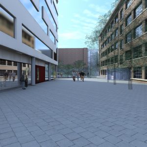 Nieuwbouw hotel, kantoren Zuidpoort Mechelen, project huisvesting en kantoorgebouw SVR-ARCHITECTS