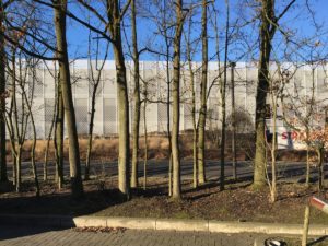 Werffoto nieuw parkeergebouw UZA Edegem