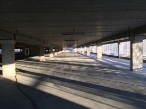 Werffoto nieuw parkeergebouw UZA Edegem