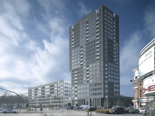 Nieuwbouw residentieel complex London Tower, project huisvesting SVR-ARCHITECTS