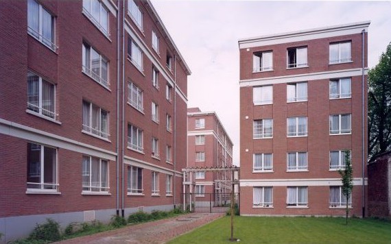 WOONHAVEN ANTWERPEN CVBA<br><span style='color:#31495a;font-size:12px;'>Social housing apartments Julius de Geyterstraat</span>
