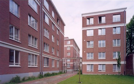 WOONHAVEN ANTWERPEN CVBA<br><span style='color:#31495a;font-size:12px;'>Appartementen sociale huisvesting Julius de Geyterstraat </span>
