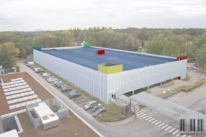 Rendering nieuw parkeergebouw 2-UZA